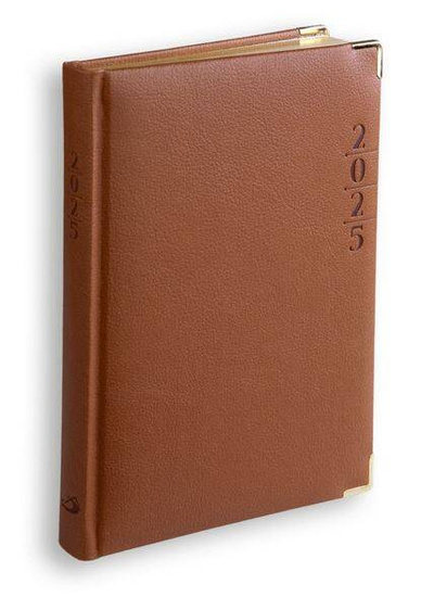 Terminarz A5 LUX ZŁ. 2025 - brązowy