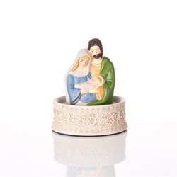Szopka bożonarodzeniowa - Święta Rodzina - 15 cm - pozytywka - Ceramico
