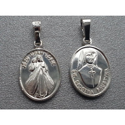 Medalik srebrny Jezu Ufam Tobie - 2 g