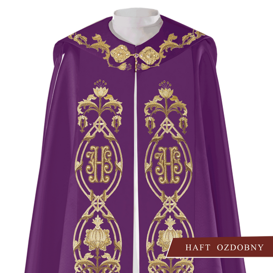 Kapa liturgiczna haftowana "IHS"