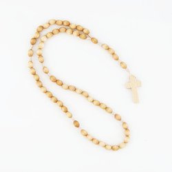 Różaniec - monastyczny ręcznie robiony - jasny brąz