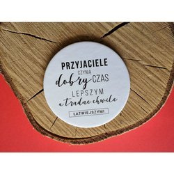 Podstawka korkowa okrągła - Przyjaciele czynią dobry czas