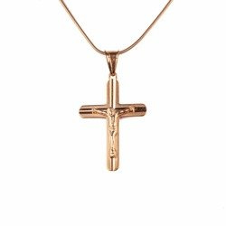 Srebrny krzyżyk - pozłacany