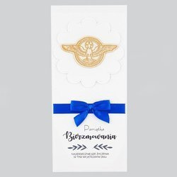 Kartka Pamiątka Bierzmowania - granatowy