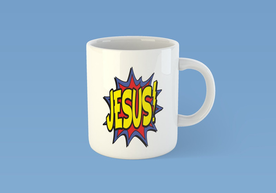 Kubek ceramiczny z nadrukiem Jesus