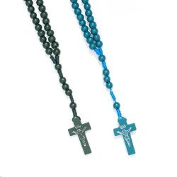 Różaniec drewniany na sznurku