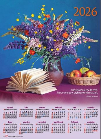 Kalendarz 2026 - plk. średni Bukiet