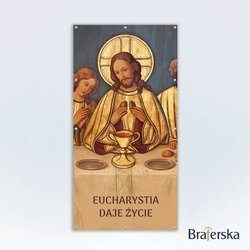 Baner oczkowany Pierwsza Komunia Święta - Ostatnia Wieczerza