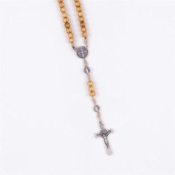 Różaniec drewniany