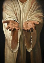 Kartka Braterska - Dłonie Jezusa