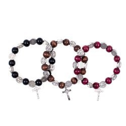 Bransoletka - dziesiątka różańca - Św. Benedykt