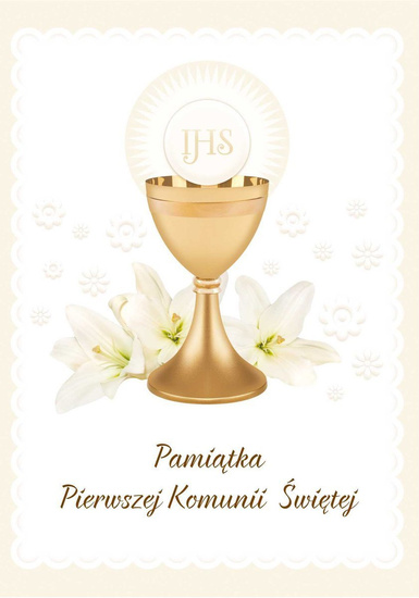 Kartka Braterska - Pamiątka  Pierwszej Komunii  Świętej