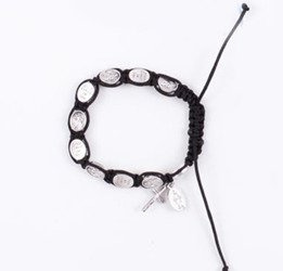 Bransoletka dziesiątka różańca - Jezus Miłosierny