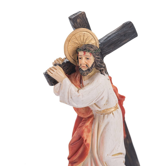 Figurka - Chrystus dźwigający krzyż - 12 cm