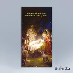 Baner oczkowany Boże Narodzenie - A słowo ciałem się stało