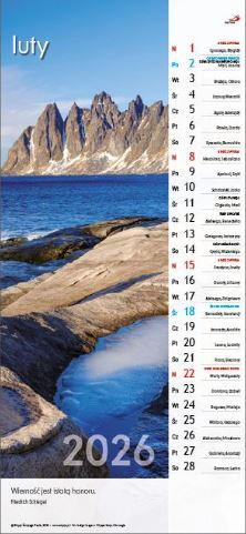 Kalendarz 2026 - Piękno natury