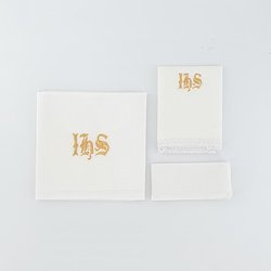 Komplet bielizny kielichowej IHS - len