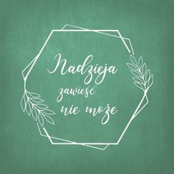 Podstawka korkowa - Nadzieja zawieść nie może