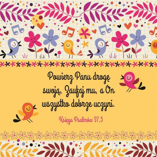 Podstawka korkowa - Powierz Panu drogę