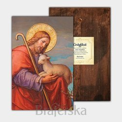 Ikona drukowana - Jezus z Barankiem