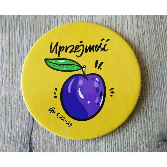 Podkładka korkowa okrągła - Uprzejmość 