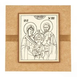 Kartka Ikona Święta Rodzina - craft