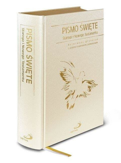 Pismo Święte Starego i Nowego Testamentu - format standardowy, oprawa twarda ecru