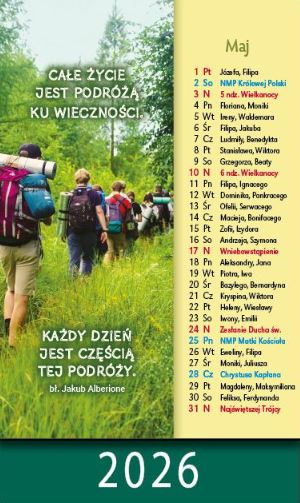 Kalendarz 2026 na biurko - Słowo (Apostolinki)