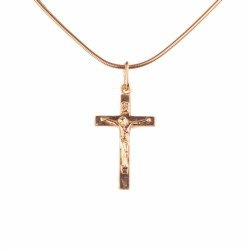 Srebrny krzyżyk - pozłacany