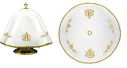 Welon na puszkę haftowany okrągły IHS