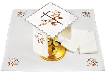 Bielizna kielichowa haftowana franciszkańska