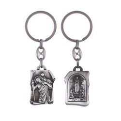 Brelok - Matka Boża - Św. Krzysztof - satynowa powłoka