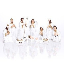 Szopka bożonarodzeniowa bogato zdobiona - 16,5 cm