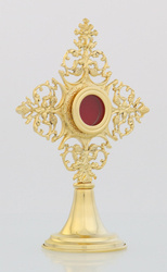 Relikwiarz zdobiony rubinami