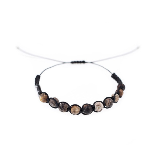 Dziesiątek różańca bransoletka z kamienia