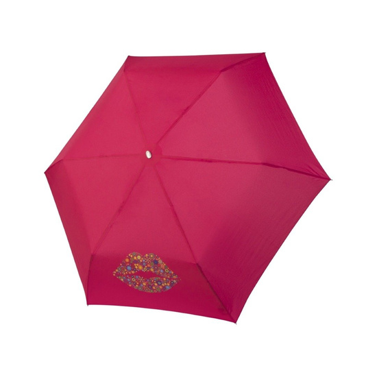 Parasol Doppler Mini Slim Carbonsteel KISS, różowy 