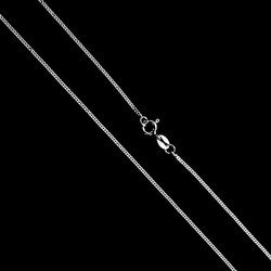 Srebrny łańcuszek - pancerka (1 mm)