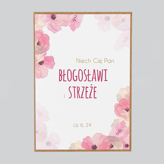 Kartka Niech Cię Pan błogosławi i strzeże