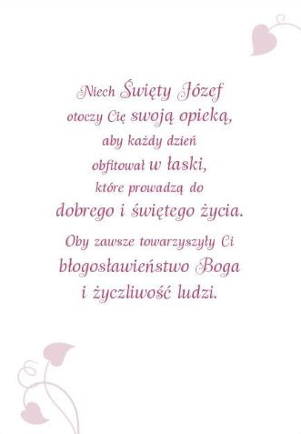 Karnet ze Świętymi 4. Święty Józef