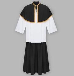 Peleryna i spódnica ministrancka (czarna)