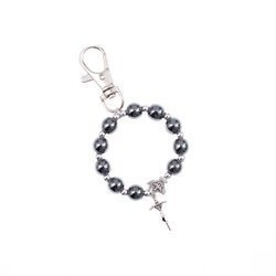 Dziesiątek różańca - brelok - hematyt