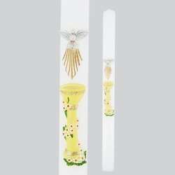 Świeca Pamiątka Chrztu Świętego chrzcielnica