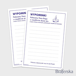 Akcydensy - Wypominki A6