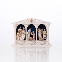 Szopka bożonarodzeniowa - świecąca - Bianco