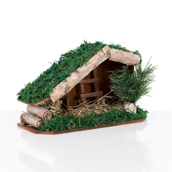 Szopka bożonarodzeniowa - 18 cm - Naturale