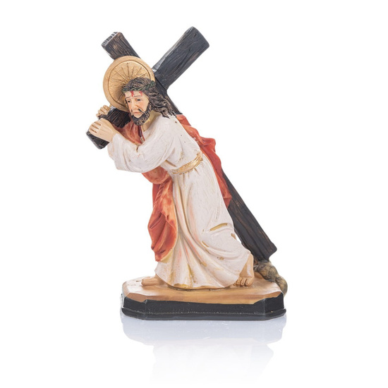 Figurka - Chrystus dźwigający krzyż - 12 cm