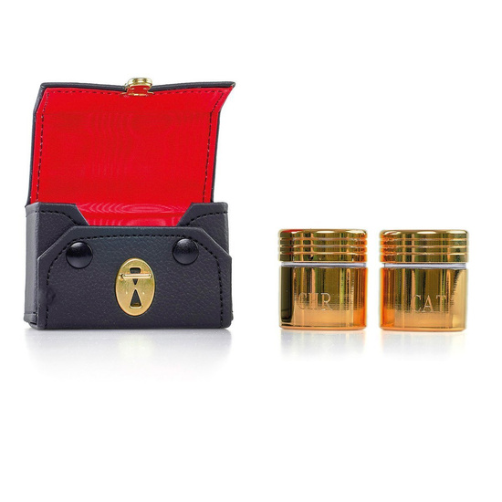 Dwa pojemniki na oleje, w etui