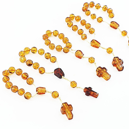 Dziesiątka różańca - bursztyn