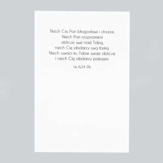 Kartka Niech Cię Pan błogosławi i strzeże