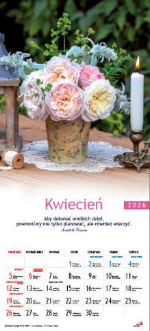 Kalendarz 2026 - W krainie kwiatów